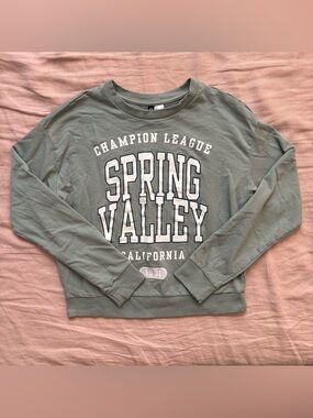 H&M Divided Crewneck Sweatshirt - Sage Green